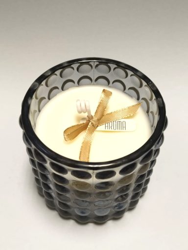 Candela d'arredo in cera di soia profumata